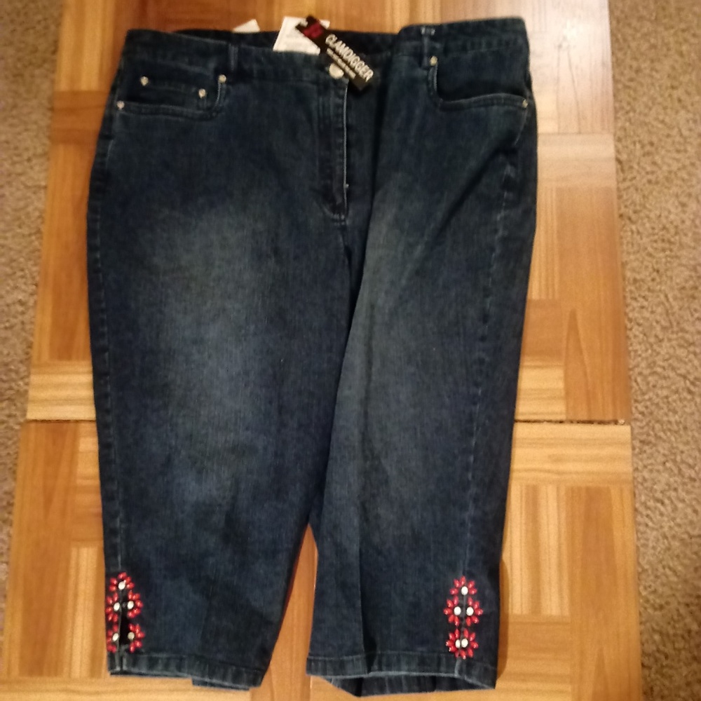 Ruby Rd. Clamdigger Jean Capri Size 16P